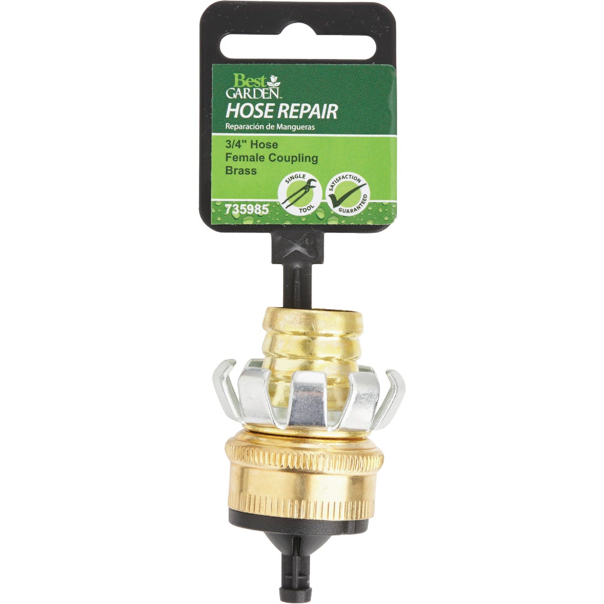 Best Garden 3/4 In. Female Brass Hose Coupling Mender