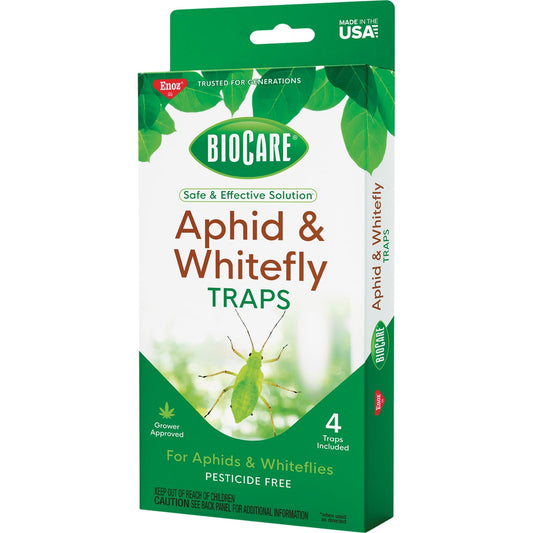 Enoz BioCare Disposable Indoor Aphid & Whitefly Traps (4-Pack)
