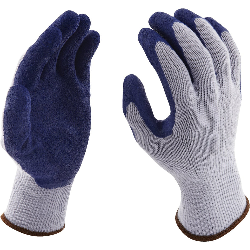 Do it Best Men's Large Grip Latex Coated Glove, Blue