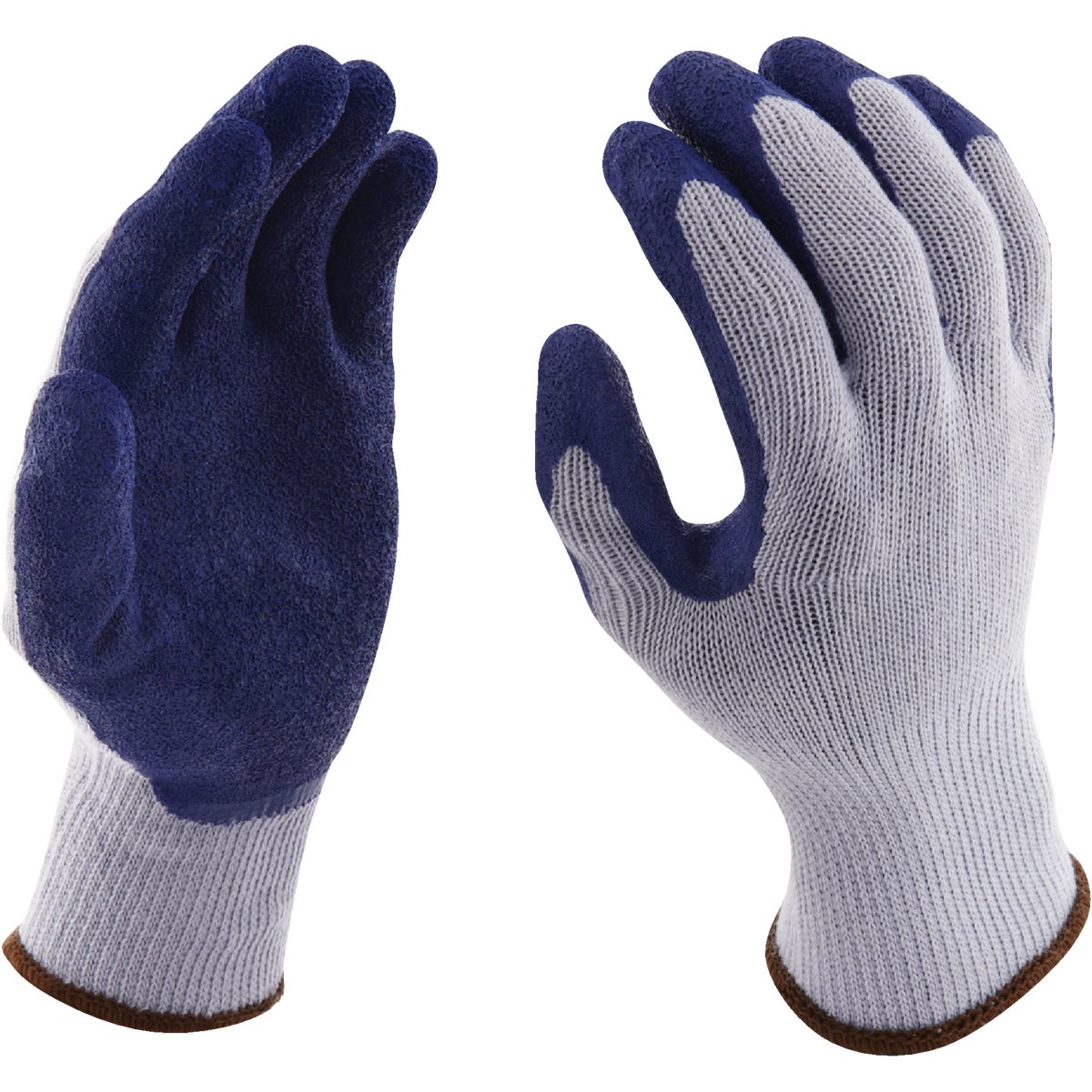 Do it Best Men's Large Grip Latex Coated Glove, Blue