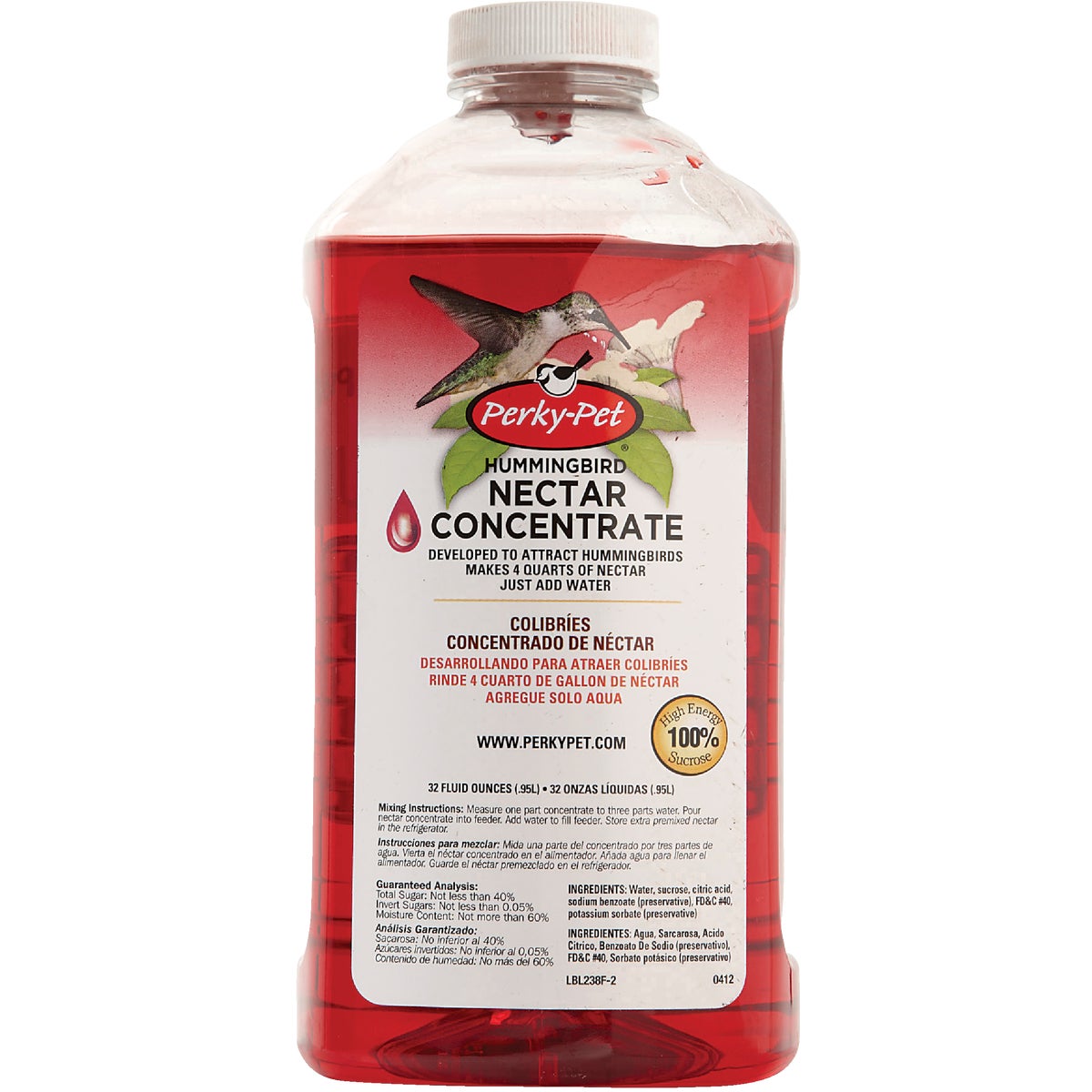 Perky-Pet 32 Oz. Red Liquid Concentrate Hummingbird Nectar