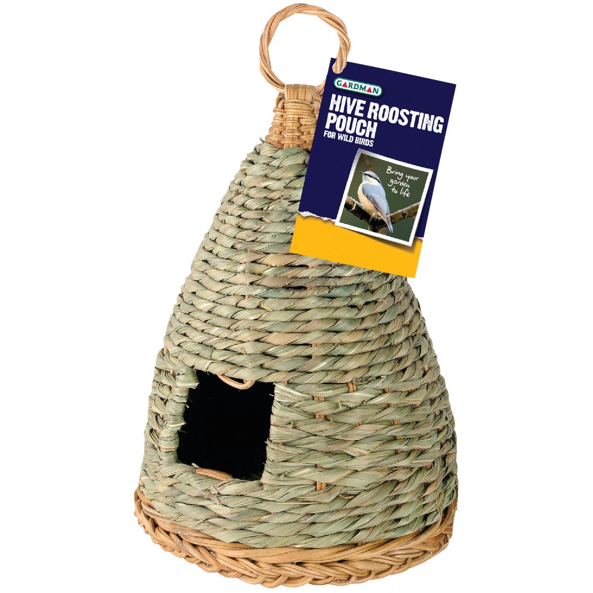 Gardman 10 In. H. x 6 In. Dia. Natural Rope Hive Bird House