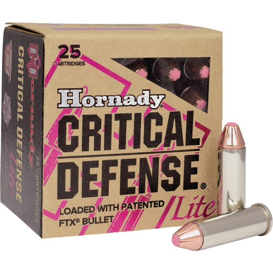 Hornady Critical Defense Lite 9mm 100 Grain FTX Centerfire Ammunition Cartridges