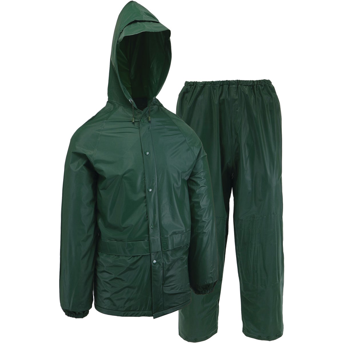 West Chester Medium 2-Piece Green PVC Rain Suit