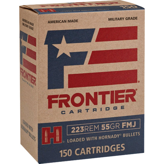 Hornady Frontier .223 Rem 55 Grain FMJ Centerfire Ammunition Cartridges