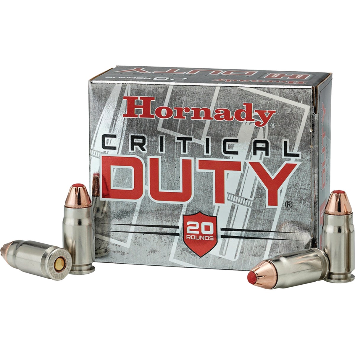 Hornady Critical Duty FlexLock 9mm Luger 135 Grain Centerfire Ammunition Cartridges