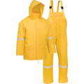 West Chester Medium 3-Piece Yellow Polyester Rain Suit