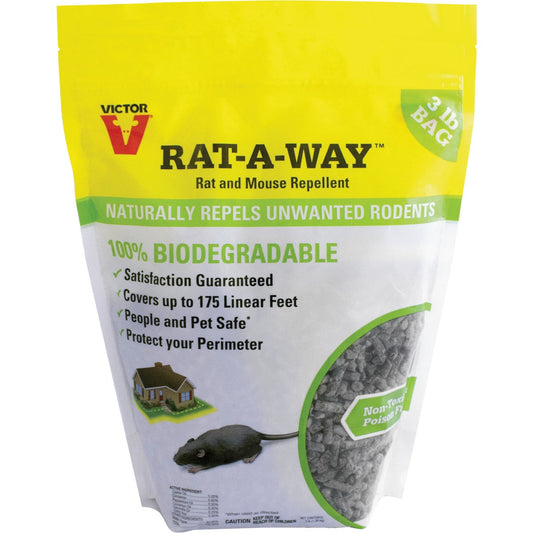 Victor Rat-A-Way 3 Lb. Granular Natural Rat & Mouse Repellent