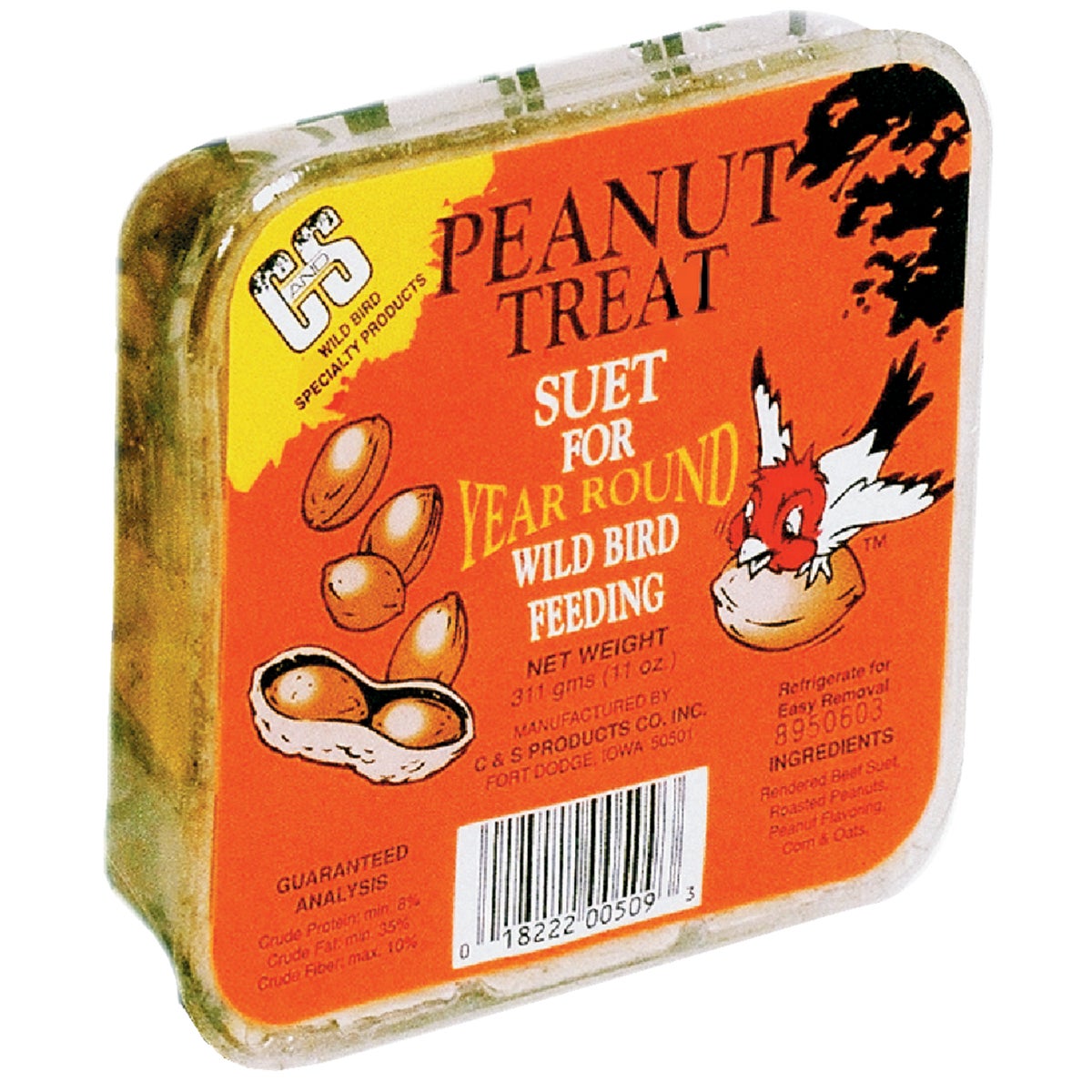 C&S 11 Oz. Peanut Treat Suet