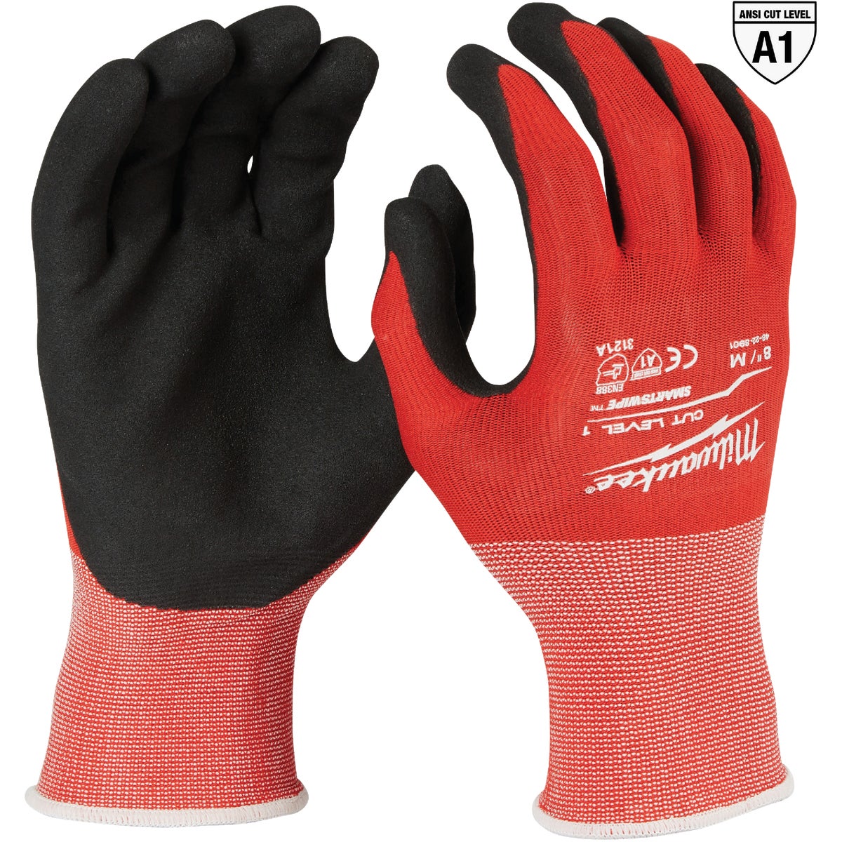 Milwaukee Unisex Medium Cut 1 Dipped Work Glove