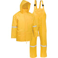 West Chester 2XL 3-Piece Yellow Polyester Rain Suit