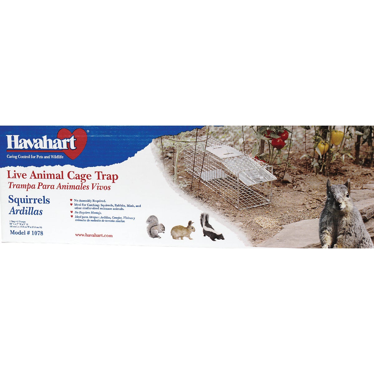 Havahart Professional Galvanized Steel 24 In. Medium Live Animal Trap