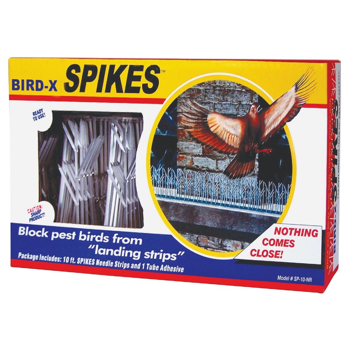 Bird X Polycarbonate Plastic 3 Ft. W. x 1 Ft. L. Bird Control Spikes