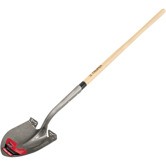 Truper Pro 48 In. Wood Handle Round Point Shovel