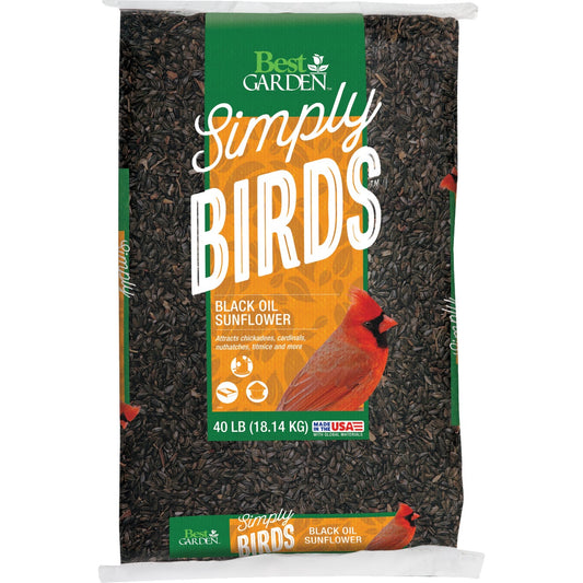 Best Garden 40 Lb. Black Oil Sunflower Wild Bird Seed