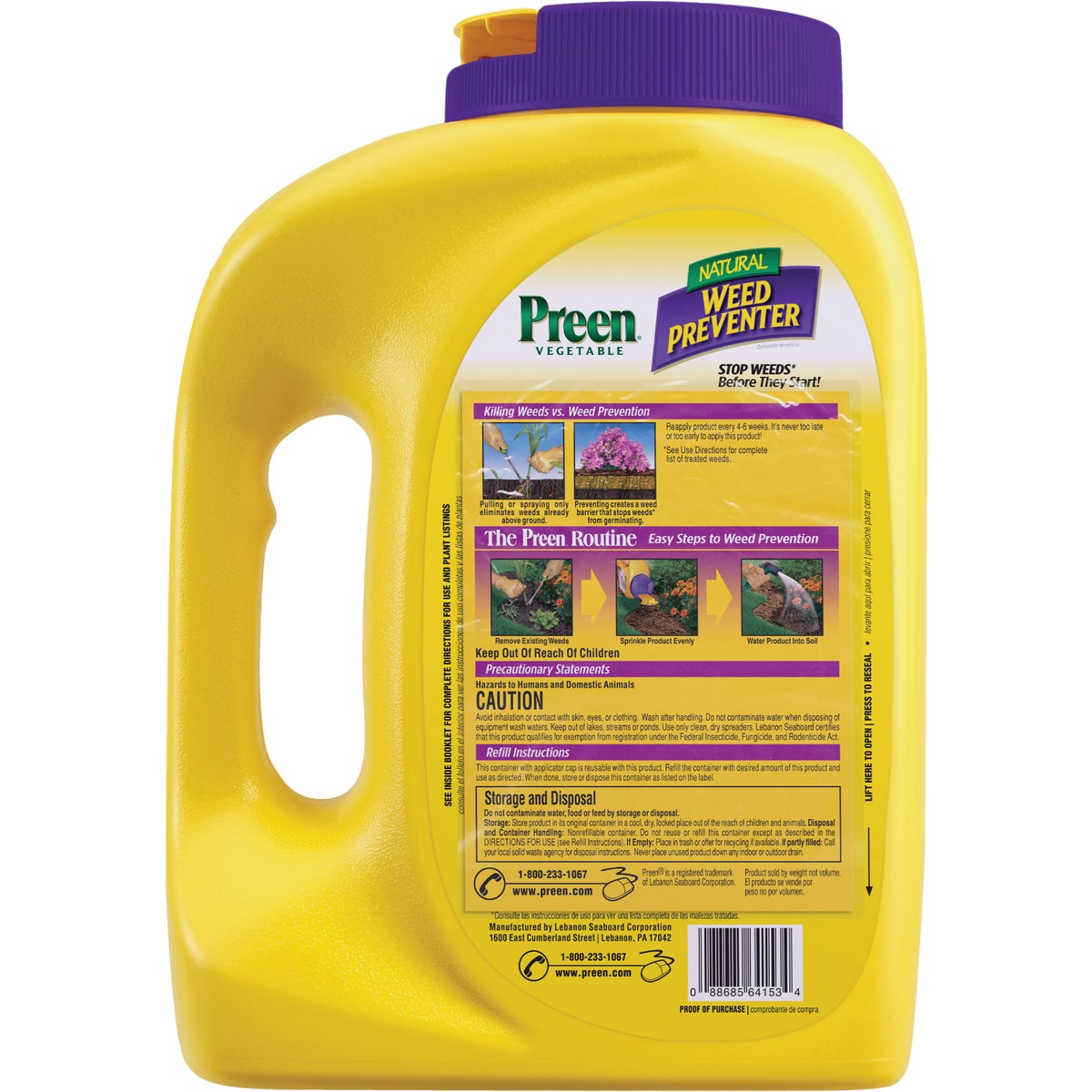 Preen 5 Lb. Ready To Use Granules Natural Vegetable Garden Weed Preventer