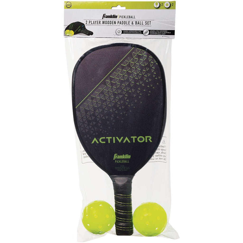 Franklin Activator 2-Player Wooden Pickleball Paddle & Ball Set