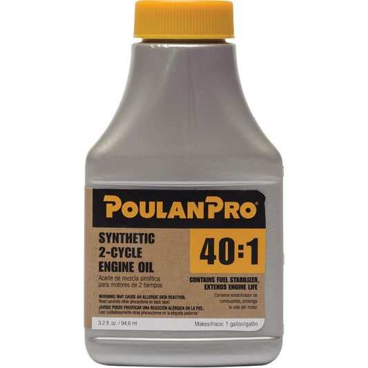 Poulan Pro 3.2 Oz. Semi-Synthetic 2-Cycle Motor Oil