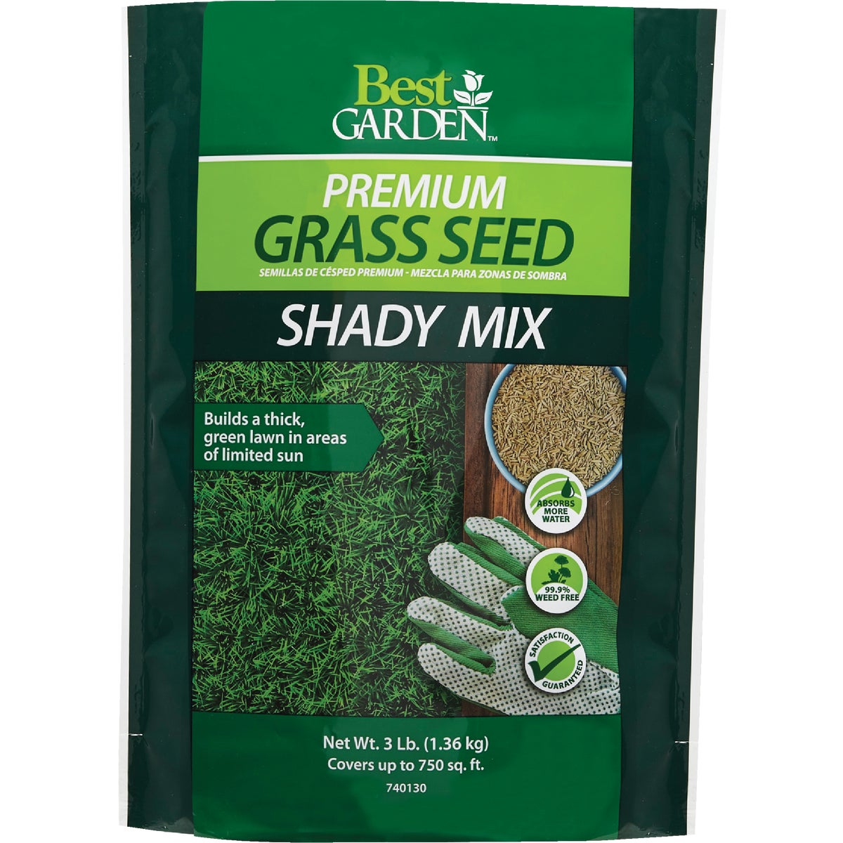 Best Garden 3 Lb. 900 Sq. Ft. Coverage Shady Grass Seed