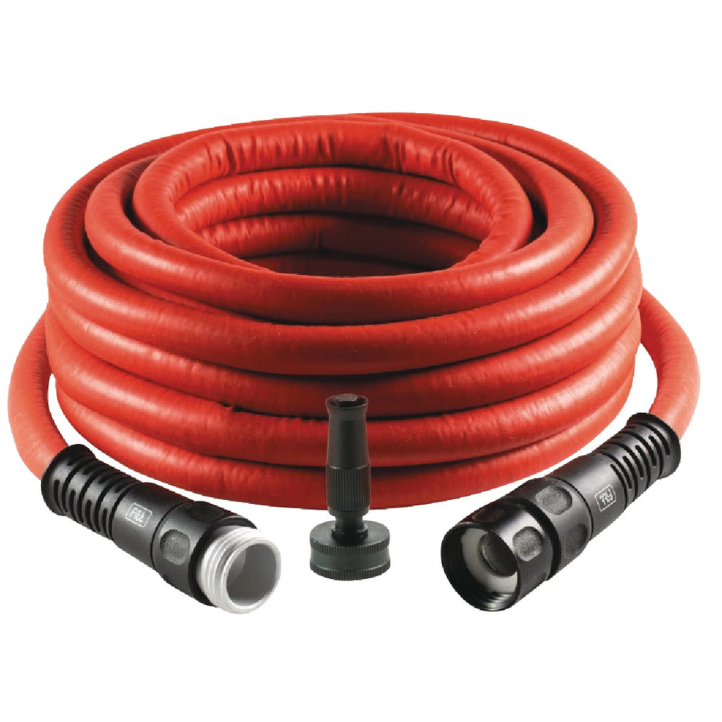 Fitt Flow 1/2 In. x 100 Ft. Red Expandable Hose & Twist Nozzle