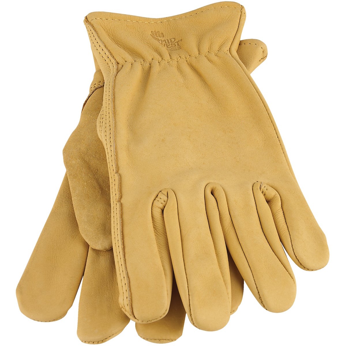 Midwest Gear Men's Large Smooth Grain Leather Work Glove