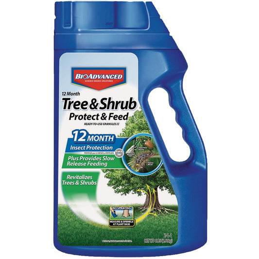 BioAdvanced 4 Lb. Ready To Use Granules Tree & Shrub Protect & Feed Insect Killer