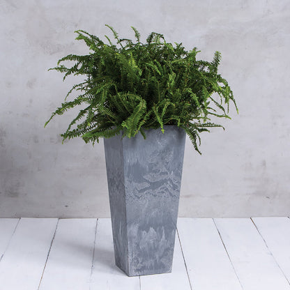 Novelty ArtStone Ella 13.75 In. W. x 27.75 In. H. x 13.75 In. L. Gray Resin Planter