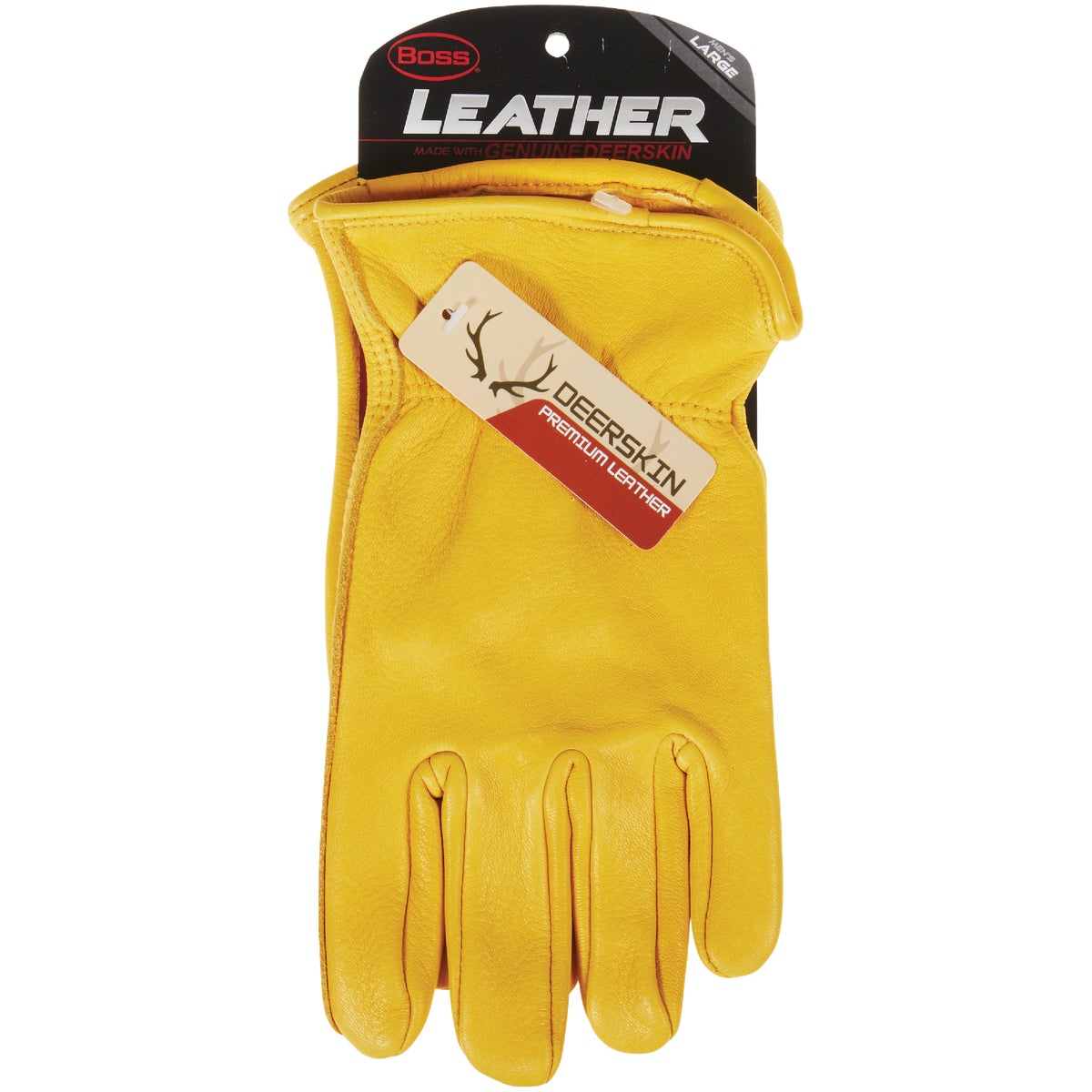 Boss Men's Large Premium Deerskin Leather Driver Glove