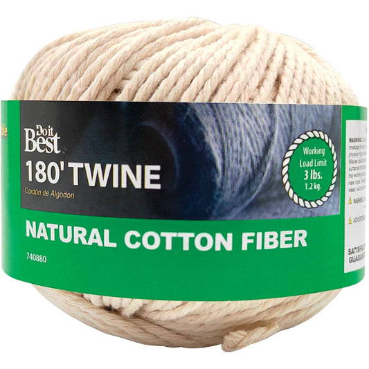 Do it Best #21 x 180 Ft. Natural Cotton Twine