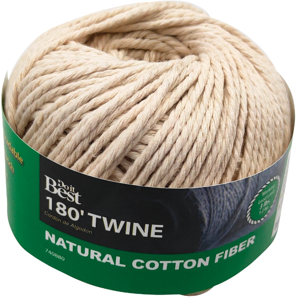 Do it Best #21 x 180 Ft. Natural Cotton Twine