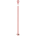 Midwest Air Tech 4 In. x 40 In. Black Steel Screw-In Earth Anchor