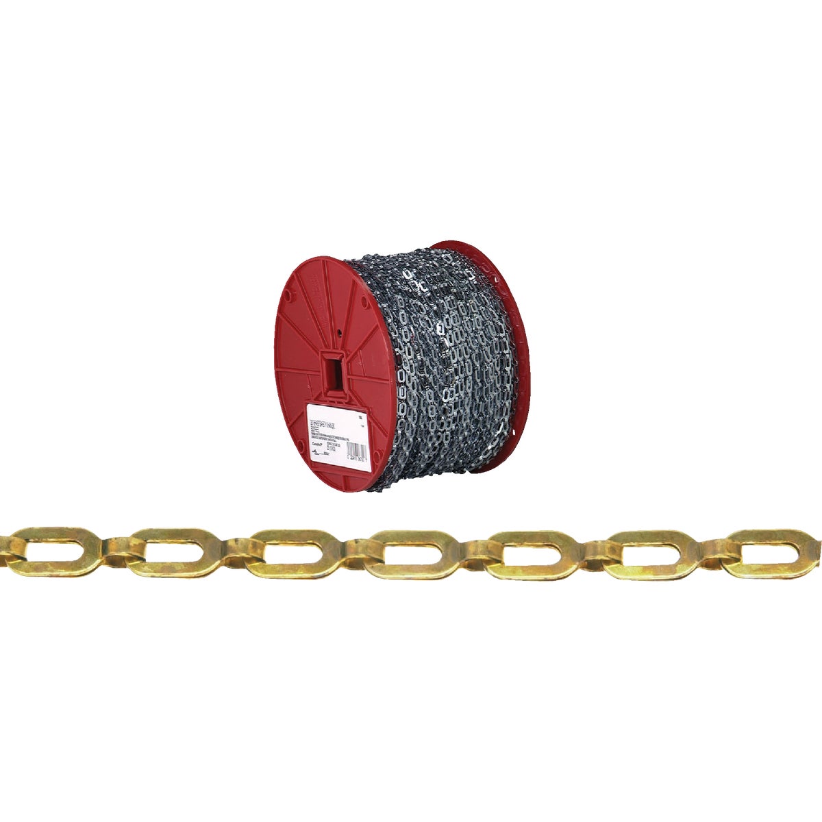 Campbell #1/0 200 Ft. Bright Brass Coil Chain