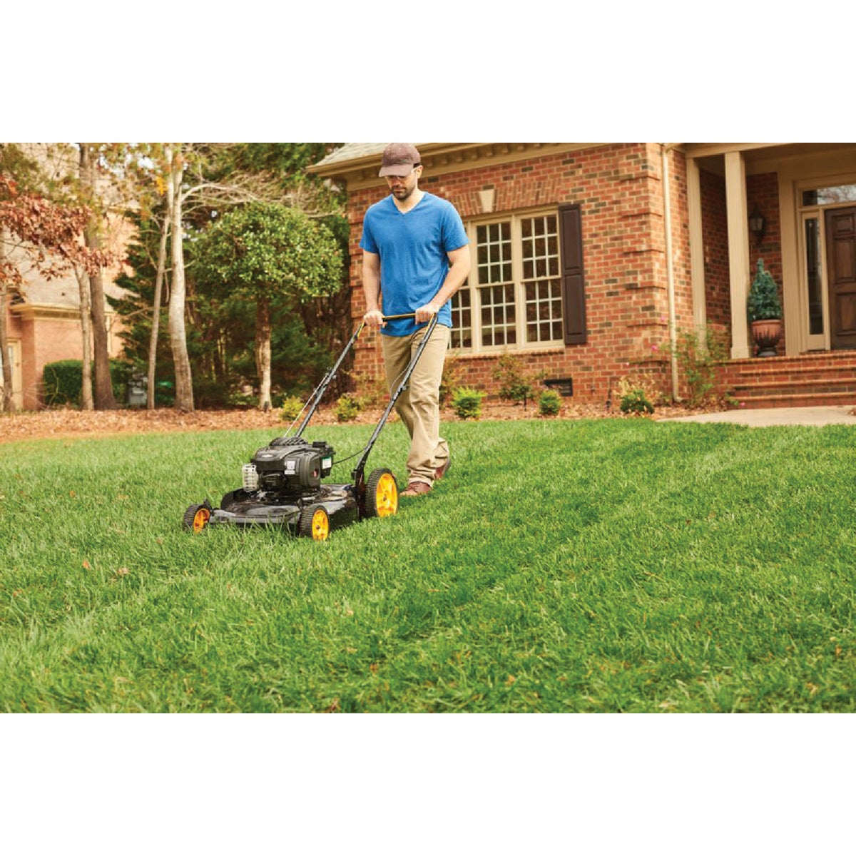 Poulan Pro 21 In. 140cc OHV Briggs & Stratton 2-In-1 Push Gas Lawn Mower