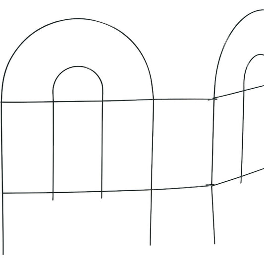 Best Garden 8 Ft. Powder-Coated Green Wire Folding Fence