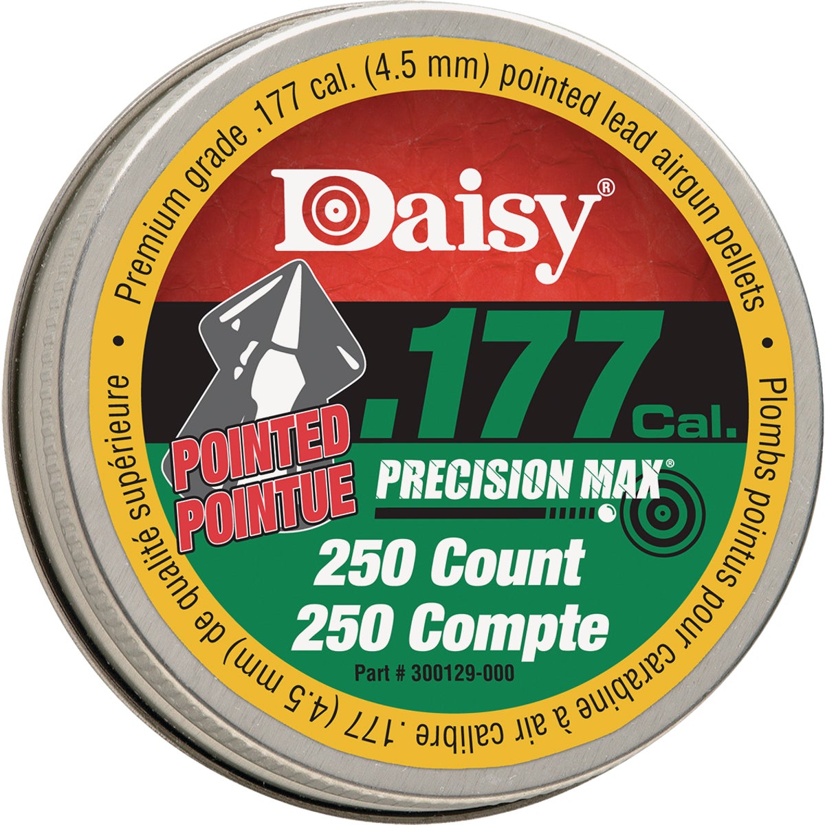 Daisy .177 Cal. Pointed Pellet Ammunition (250-Pack)