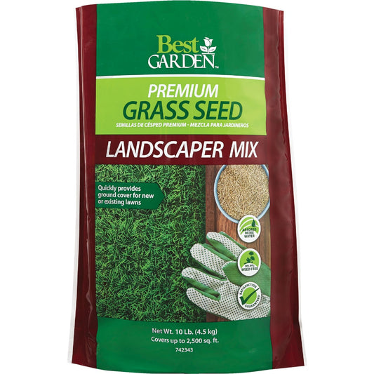 Best Garden 10 Lb. 1500 Sq. Ft. Coverage Sun to Partial Shade Grass Seed