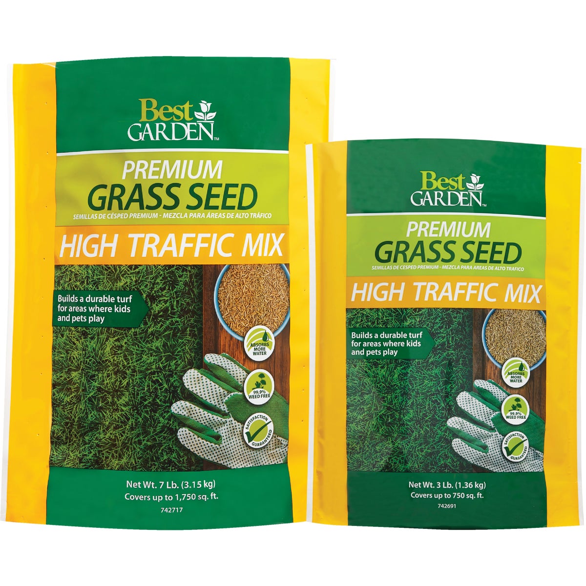 Best Garden 3 Lb. 900 Sq. Ft. Coverage High Traffic Grass Seed