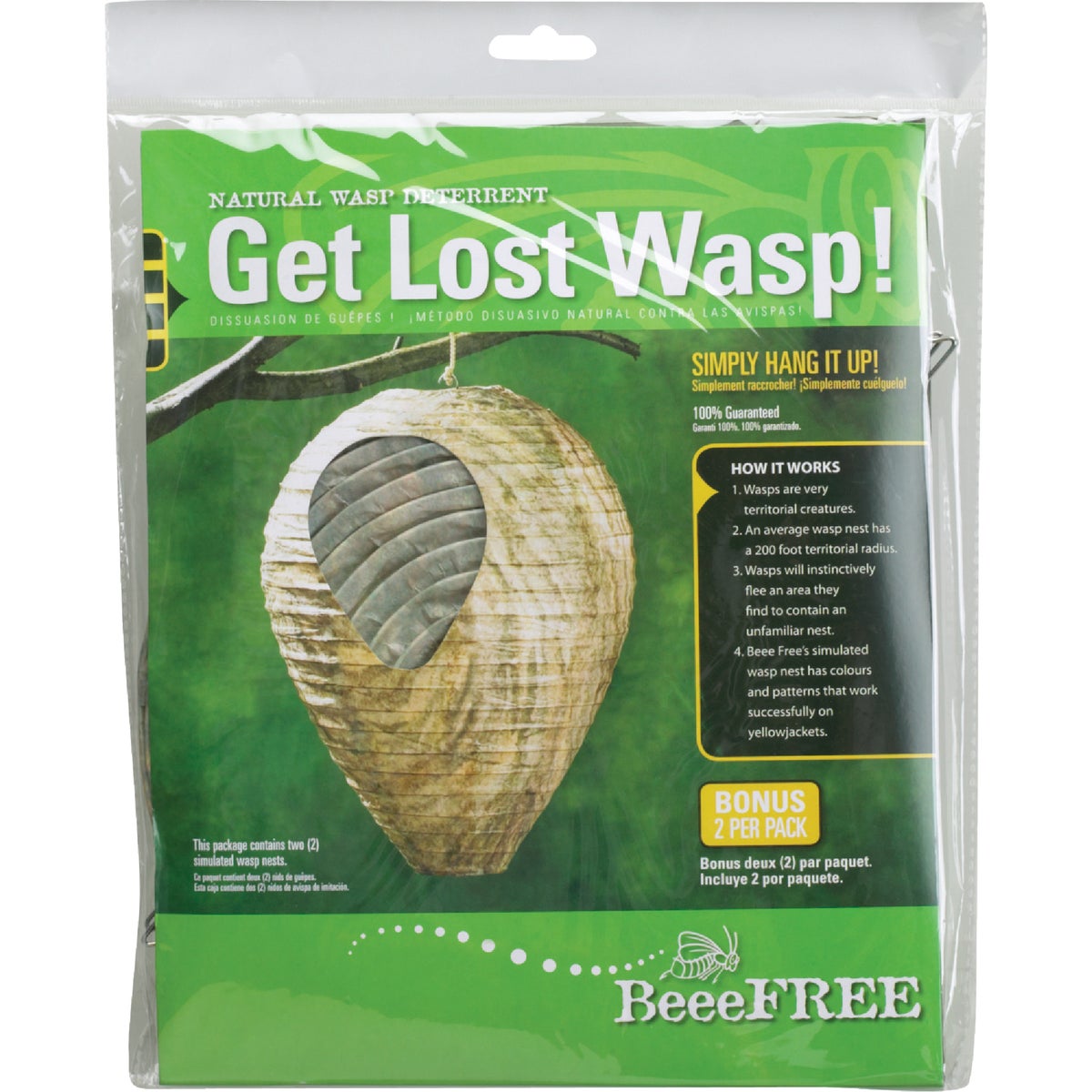 Get Lost Wasp 200 Ft. Coverage Area Wasp Deterrent (2-Pack)