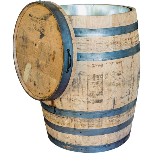 Real Wood Products 26 In. x 35 In. Oak Multi-Use Whole Whiskey Barrel