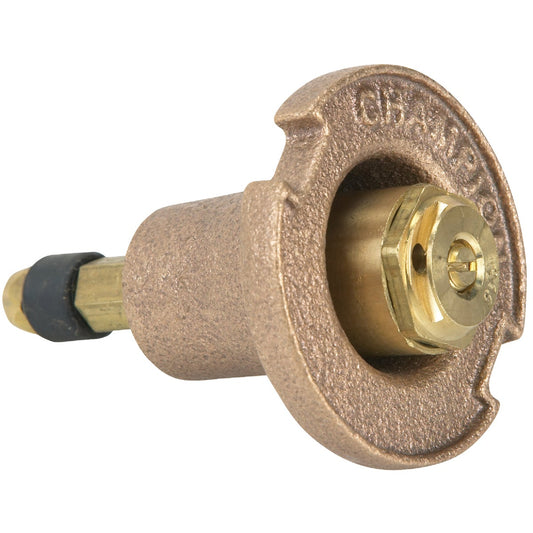 Champion 1.25 In. Half Circle Brass Pop-Up Sprinkler with Brass Nozzle