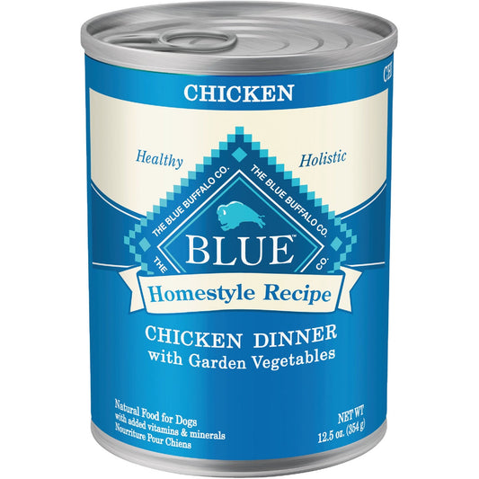 Blue Buffalo Homestyle Recipe Chicken & Garden Vegetables Adult Wet Dog Food, 12.5 Oz.