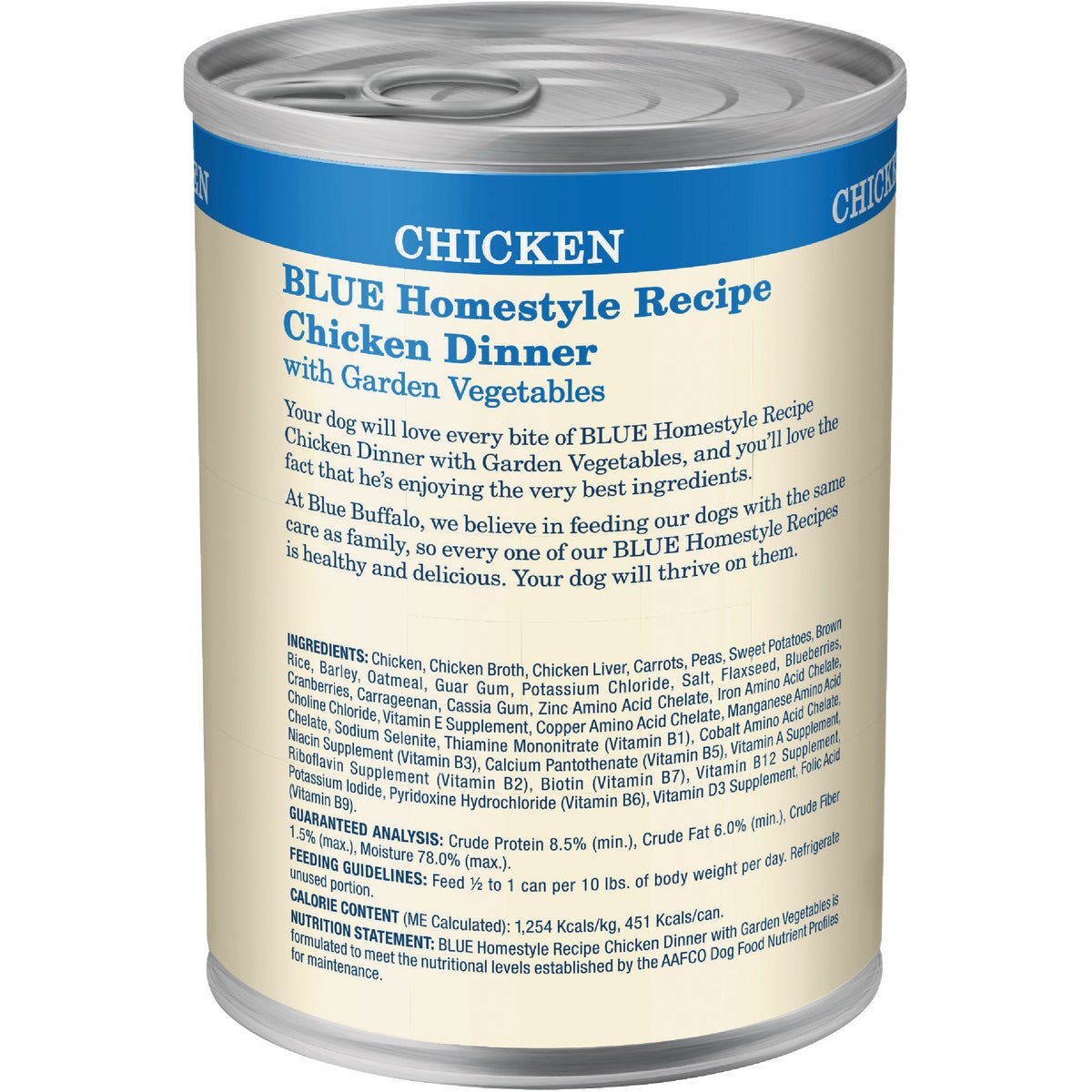 Blue Buffalo Homestyle Recipe Chicken & Garden Vegetables Adult Wet Dog Food, 12.5 Oz.