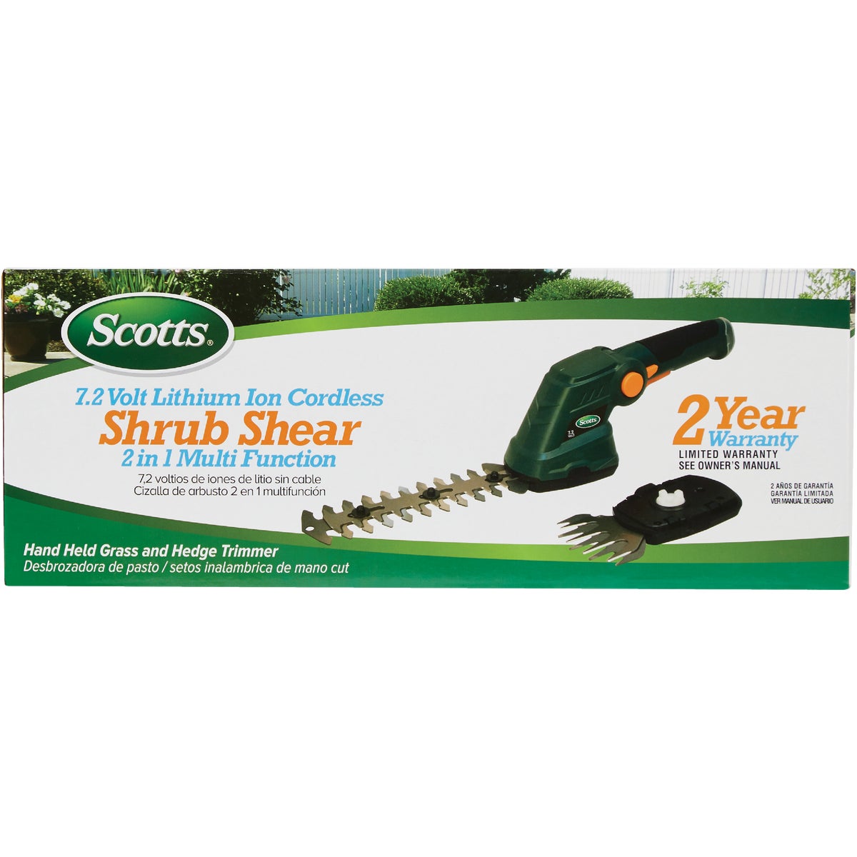 Scotts 7.2V Lithium Ion Cordless Garden Shrub and Shear Combo Pack