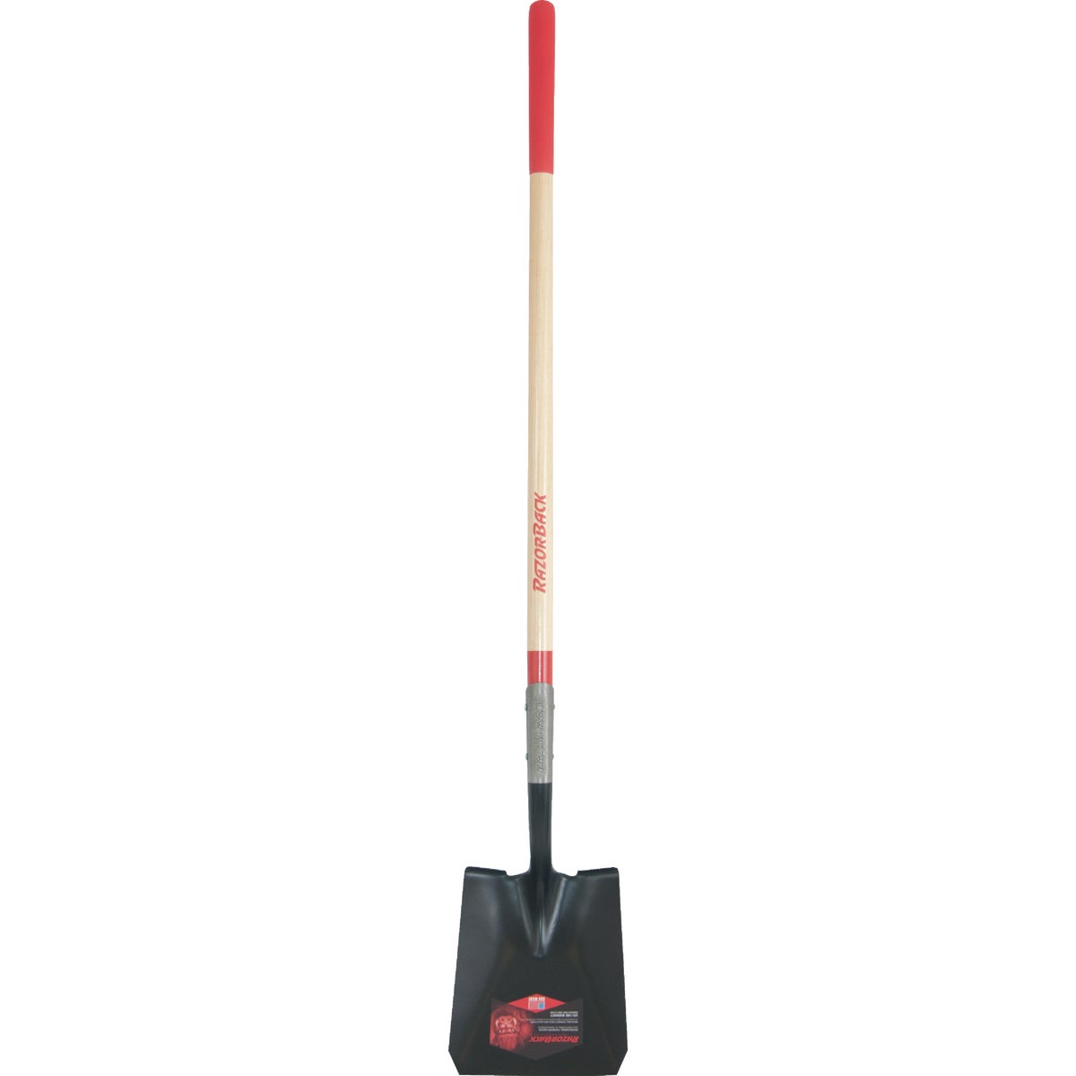 Razor-Back 48 In. Wood Handle Cushion Grip Square Point Shovel