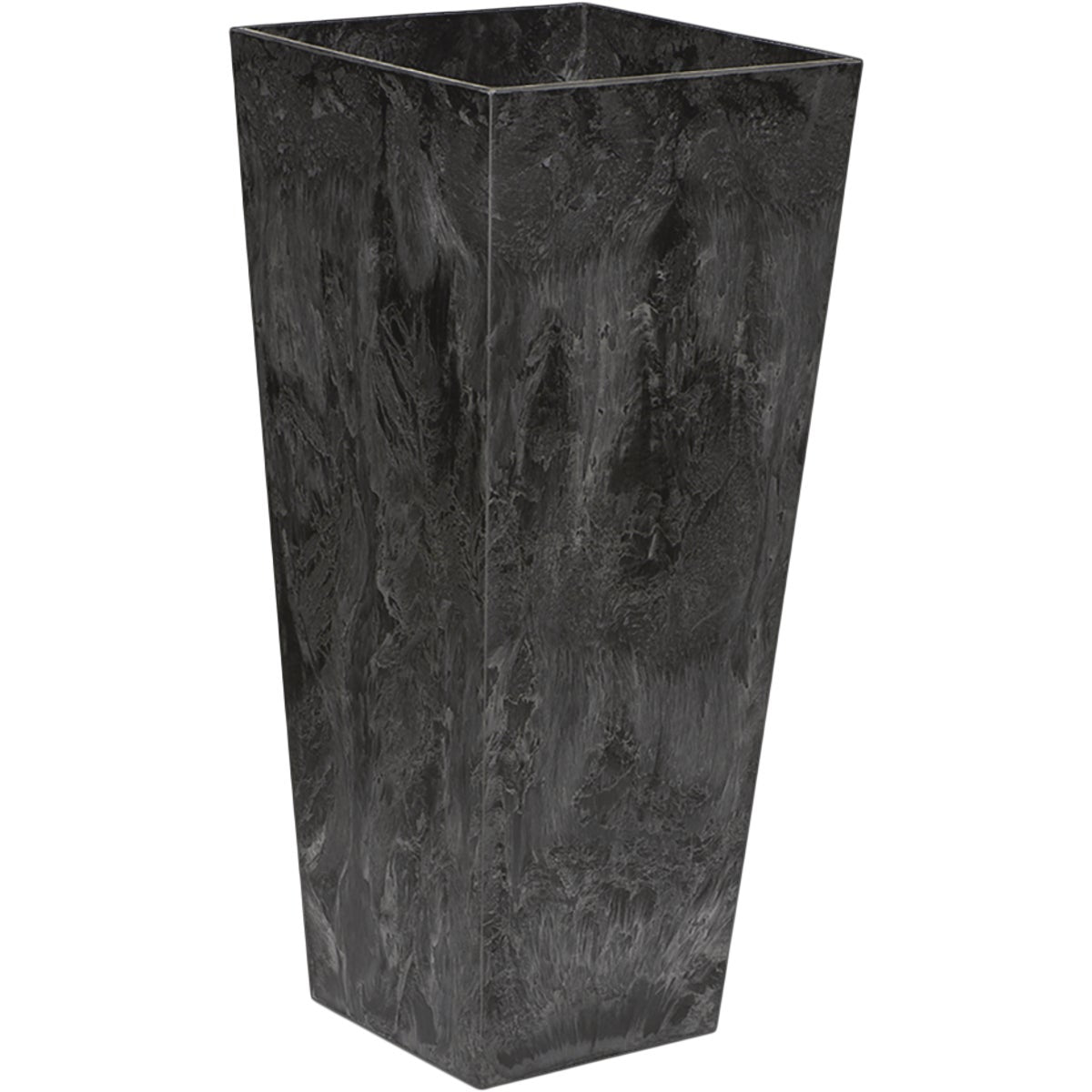 Novelty ArtStone Ella 13.75 In. W. x 27.75 In. H. x 13.75 In. L. Black Resin Planter