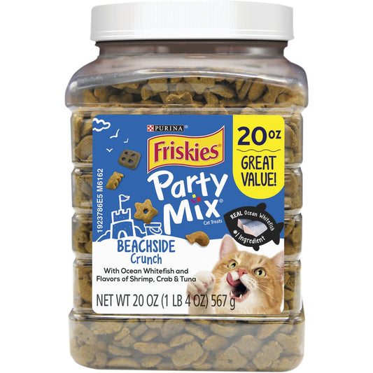 Purina Party Mix Beachside-Shrimp, Crab, & Tuna 20 Oz. Cat Treat