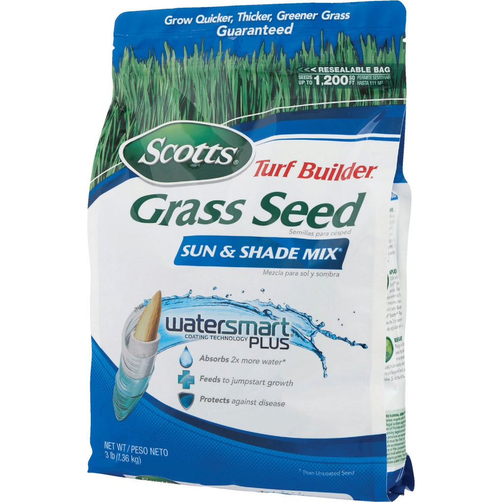 Scotts Turf Builder 3 Lb. Up To 1200 Sq. Ft. Coverage Sun & Shade Grass Seed