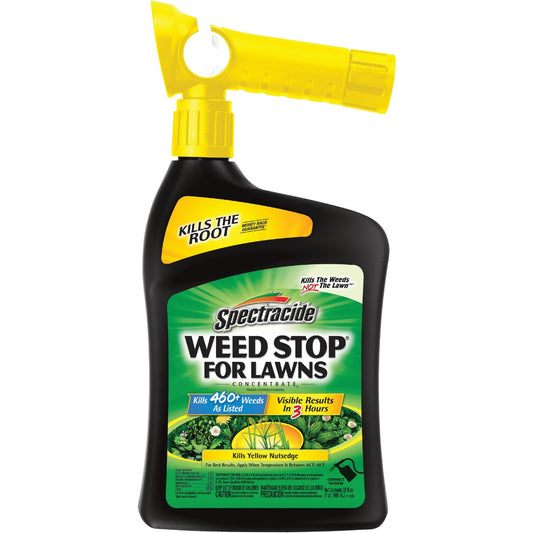 Spectracide Weed Stop For Lawns 32 Oz. Ready To Spray Hose End Weed Killer