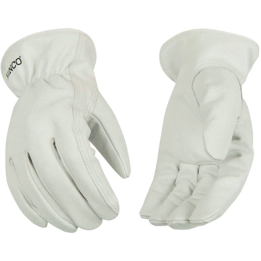 Kinco Men's Medium White Goatskin Leather Driver Glove