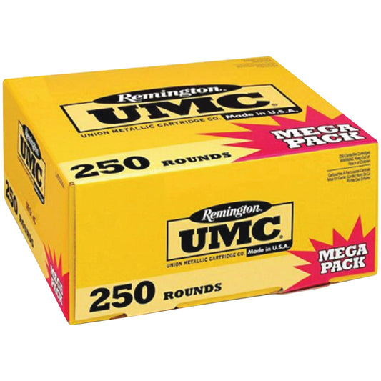 Remington UMC 9mm 115 Grain MC Centerfire Ammunition Cartridges, Mega Pack